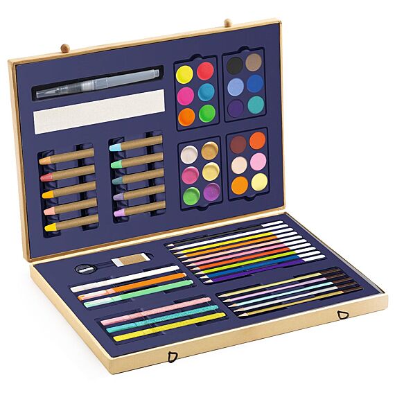 Grote Tekenkoffer Sparkling Color Box - 60 Delig