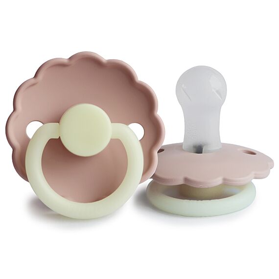 Frigg Siliconen Fopspenen Daisy Night Cream/Blush - Set Van 2