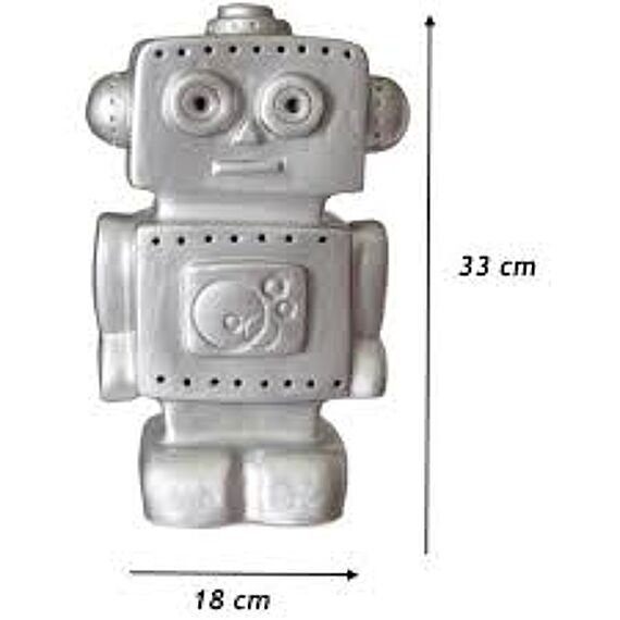 Lamp Robot Zilver