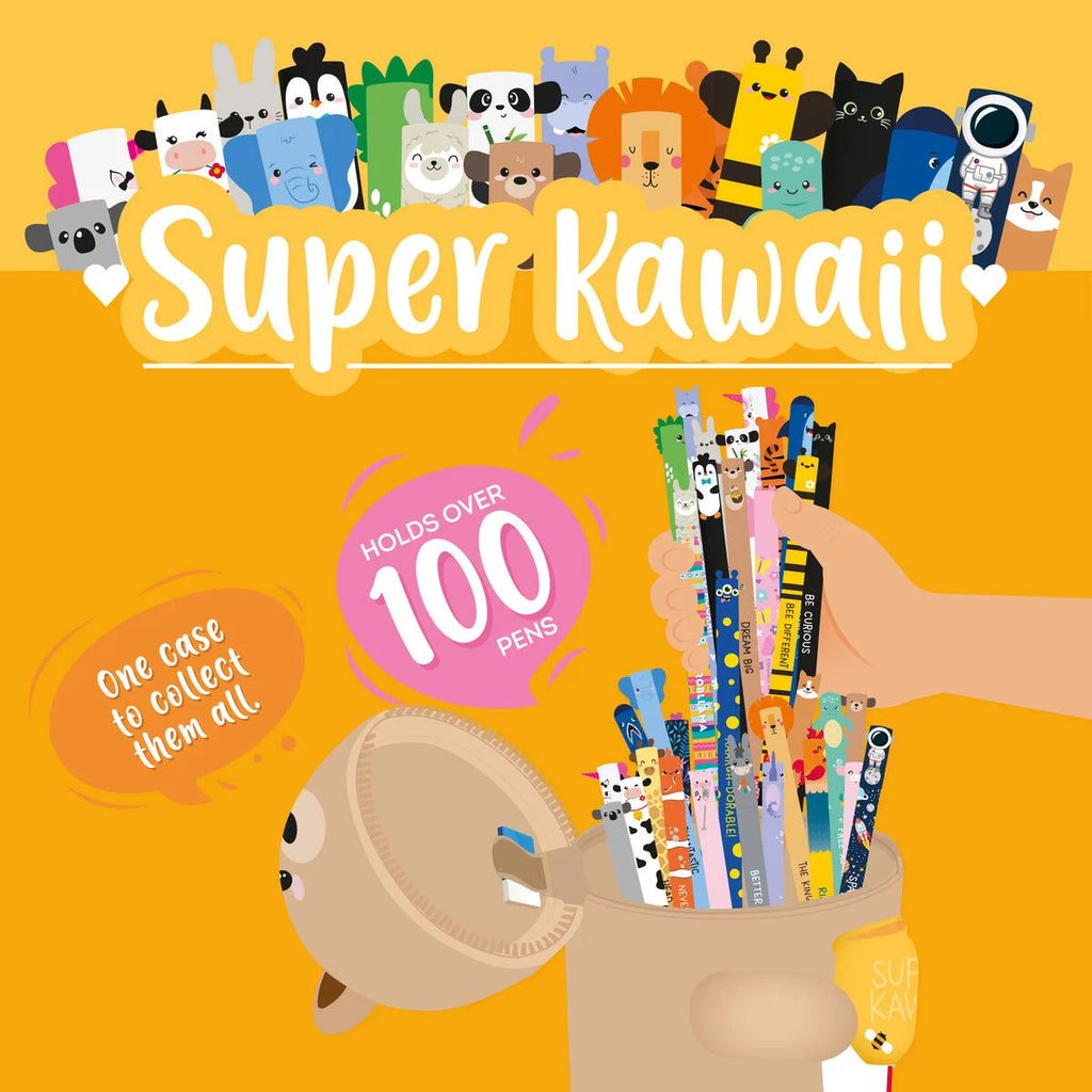 XL Pennenzak Super Kawaii 2-In-1 Silicone Pencil Case - Teddy Bear