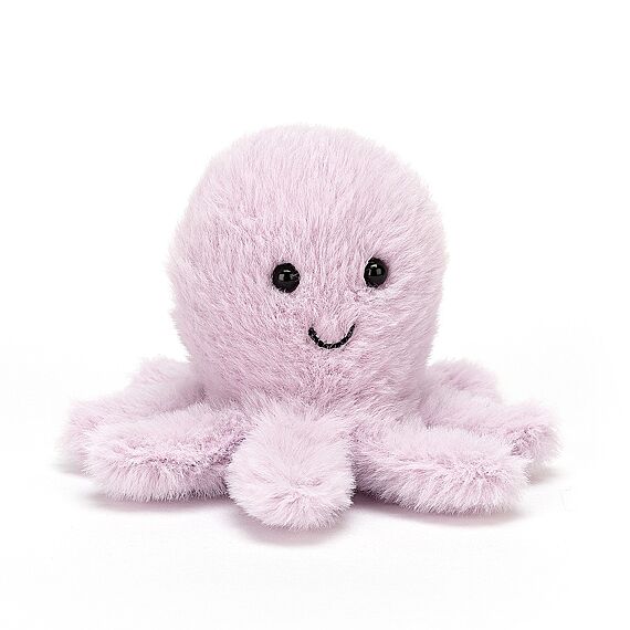 Knuffeltje Inktvis Fluffy Octopus - 8 cm