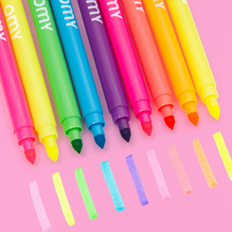 Set van 9 kleurstiften Coloring Tools - Neon Markers