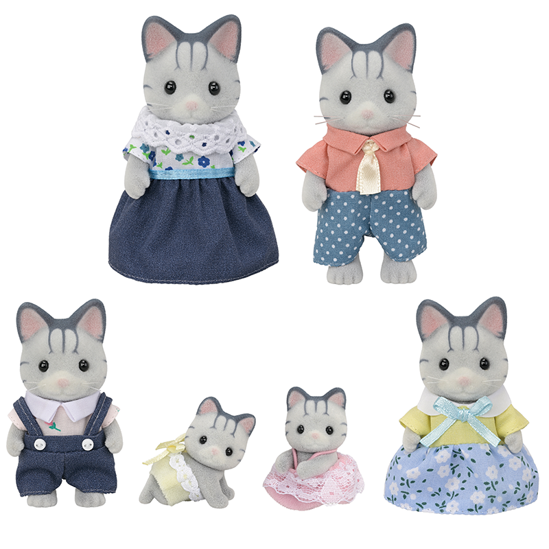 Speelfiguren Fisher Cat Family - set van 4