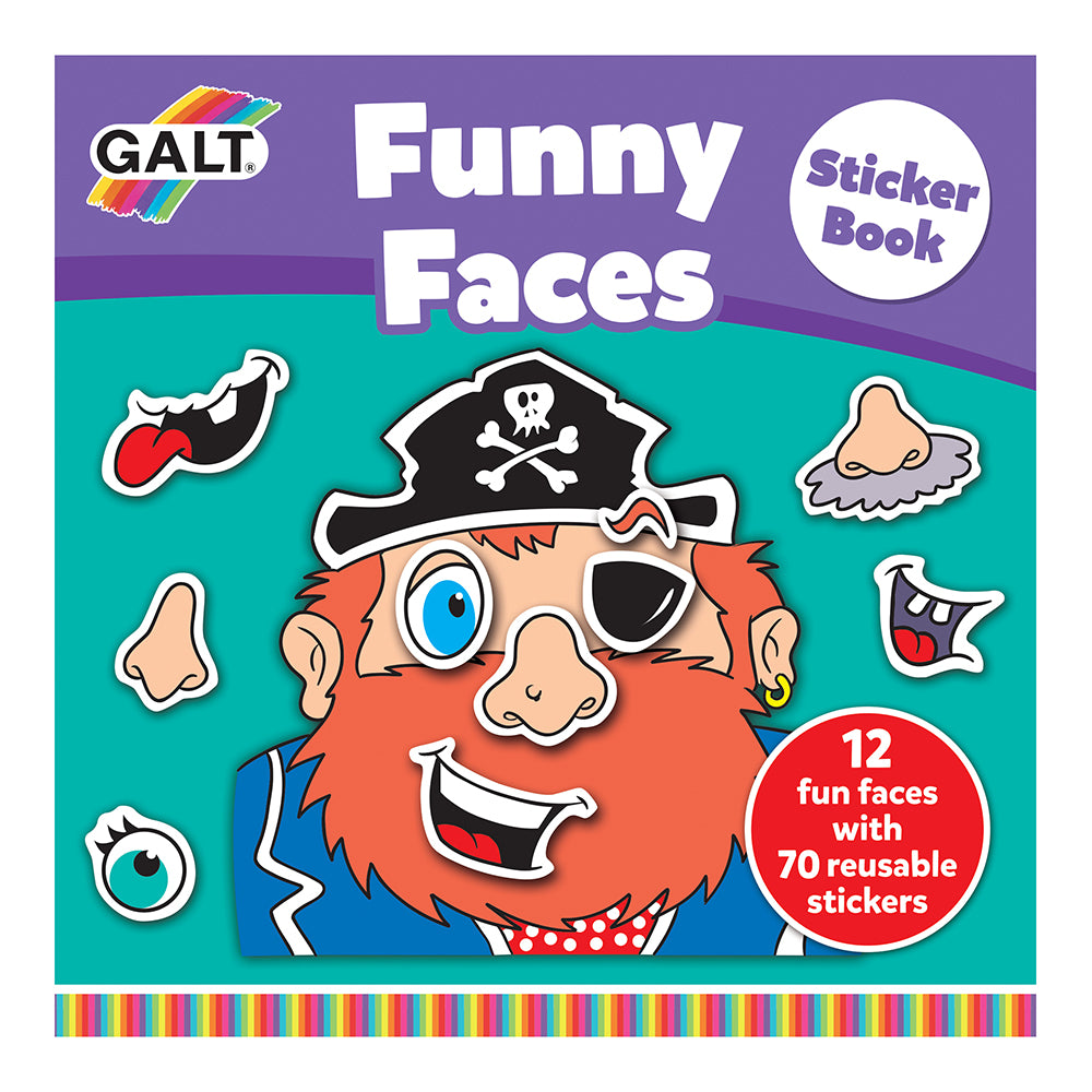 Stickerboek - Stationery Funny Faces Sticker Book