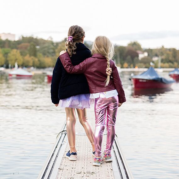 Metallic Pink Love Life Leggings