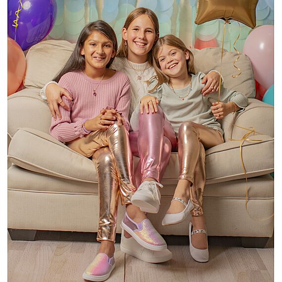 Metallic Pink Love Life Leggings