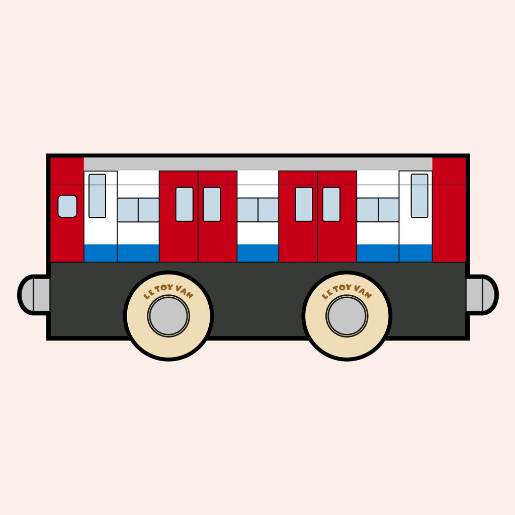 Houten treinwagon Tim - nr. 48