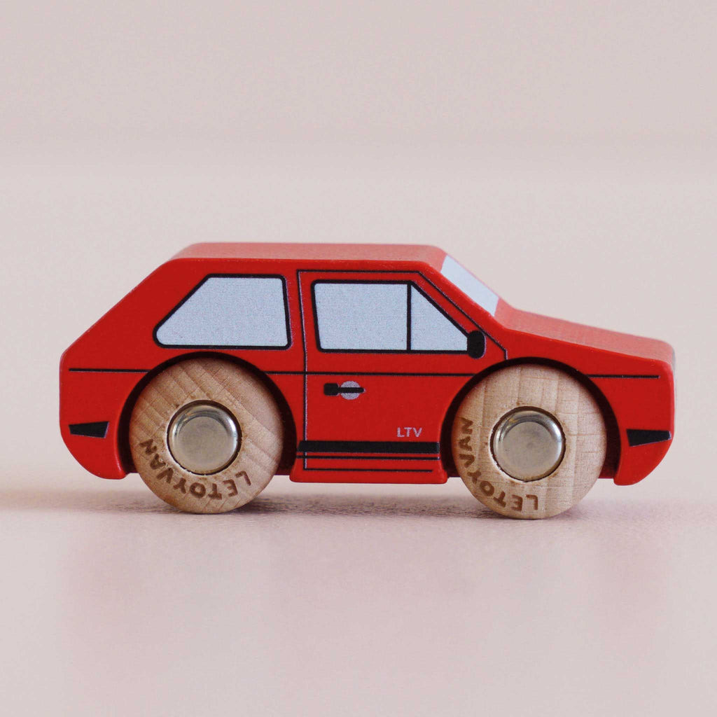 Houten mini-auto Gary - nr. 8