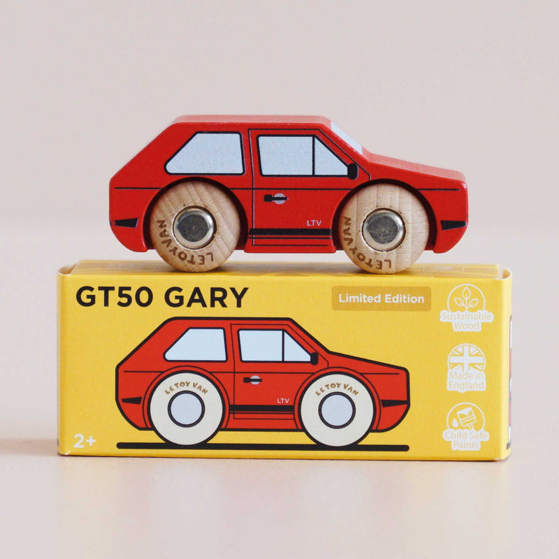 Houten mini-auto Gary - nr. 8