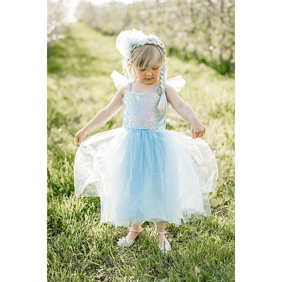 Blauwe Verkleedjurk - Sequins Princess Dress Blue