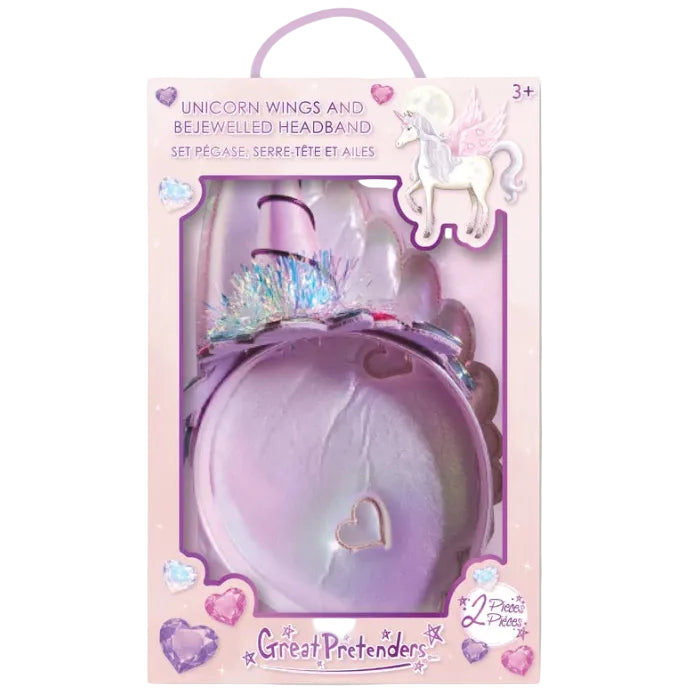 Verkleedvleugels en haarband Moonbeam Alicorn Headband with Wings Set - set van 2