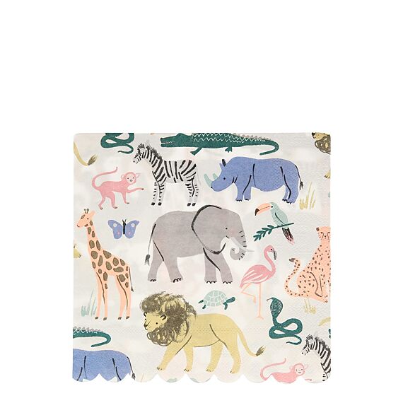 Safari Animals Large Napkins