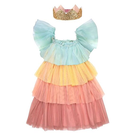 Verkleedjurk Rainbow Ruffle Princess Dress Up | 3-4 Jaar