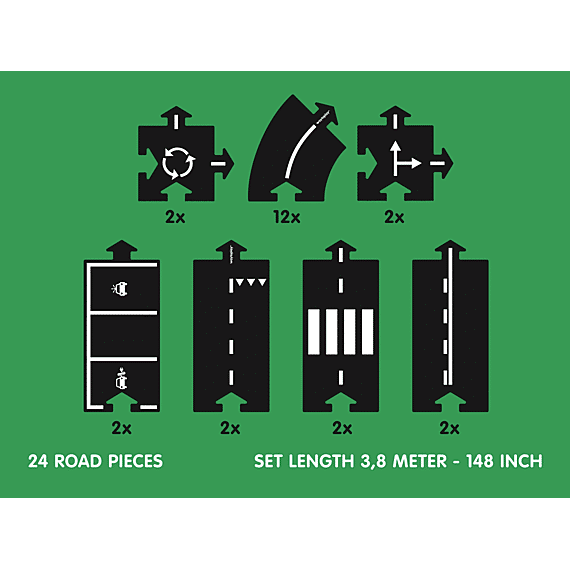 Waytoplay Flexibele Autobaan | Highway | Set Van 24