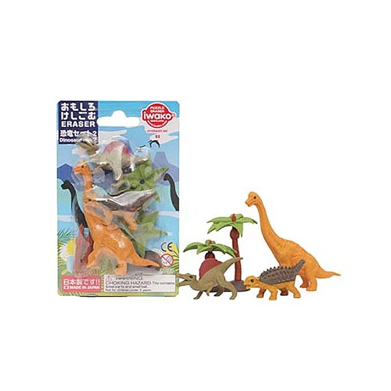 Iwako - Blister Pack - 7 St. - Dinosaur 2