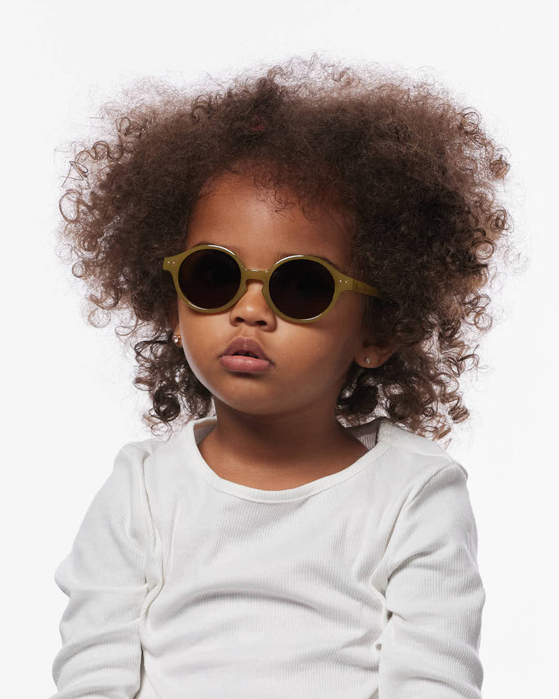 Zonnebril #d Glossy Kaki  - BABY 0-3 jaar