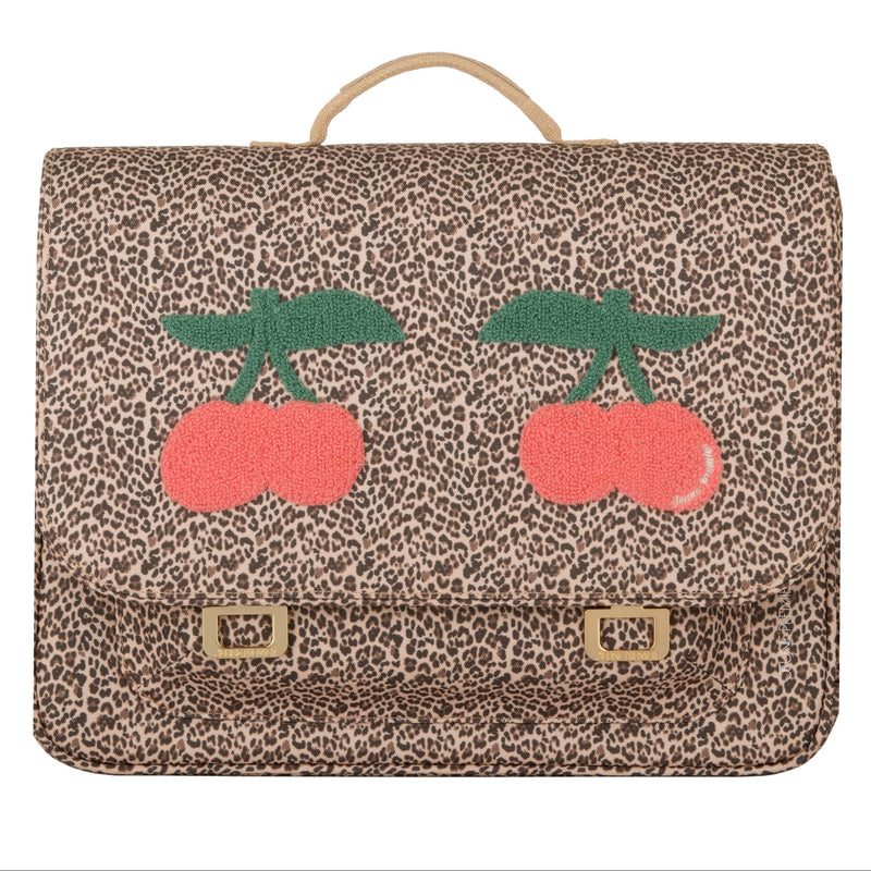 Satchel It Bag Midi - Leopard Cherry