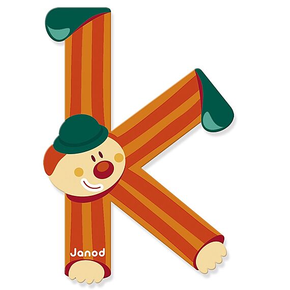 Houten Letter Clown - K