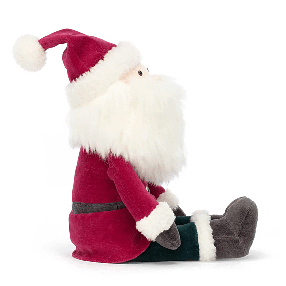 Kerstknuffel Jolly Santa Medium - 34 cm