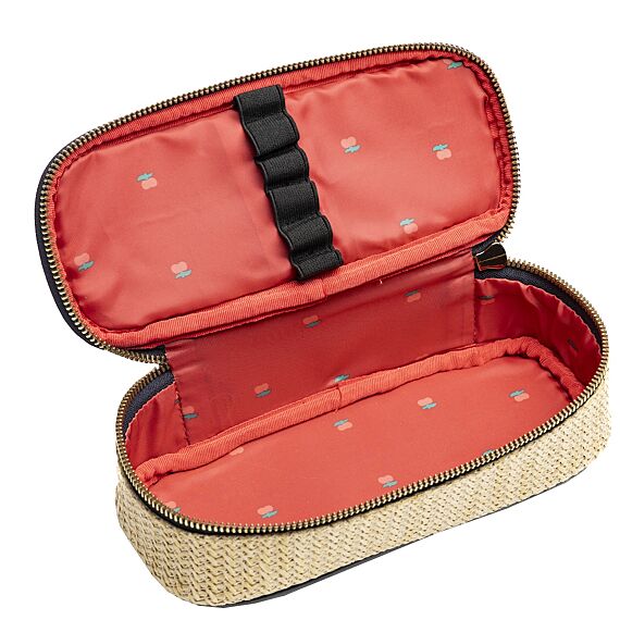 Pennenzak | Pencil Box Raffia Cherry