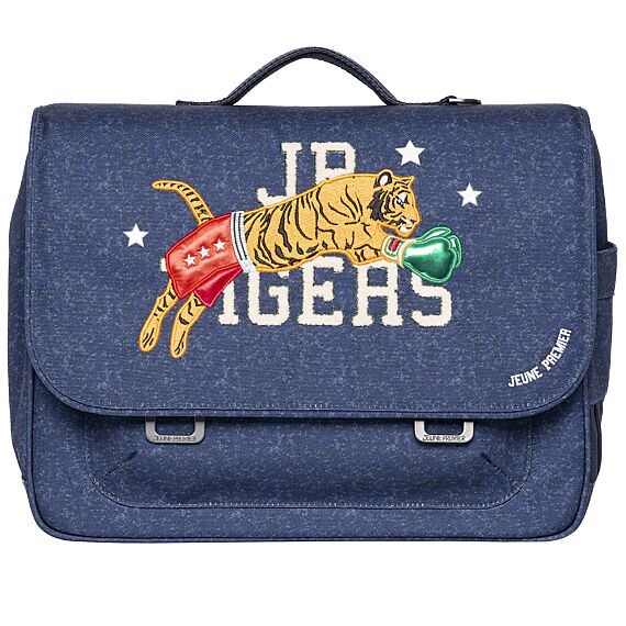 Schooltas | It Bag Midi Boxing Tiger (Navy Mélange)