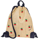 Rugzak Met Trekkoord | City Bag Raffia Cherry