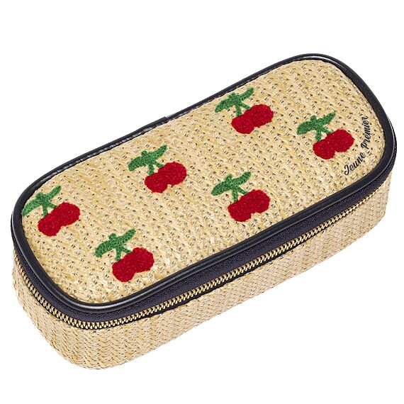 Pennenzak | Pencil Box Raffia Cherry