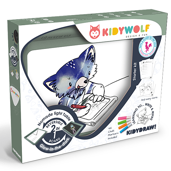 Dubbelzijdig Kidywolf Tekentablet - Kidydraw-Pro