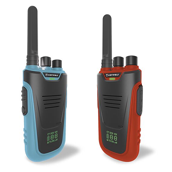 Set Van 2 Walkietalkies - Kidytalk Rood & Blauw