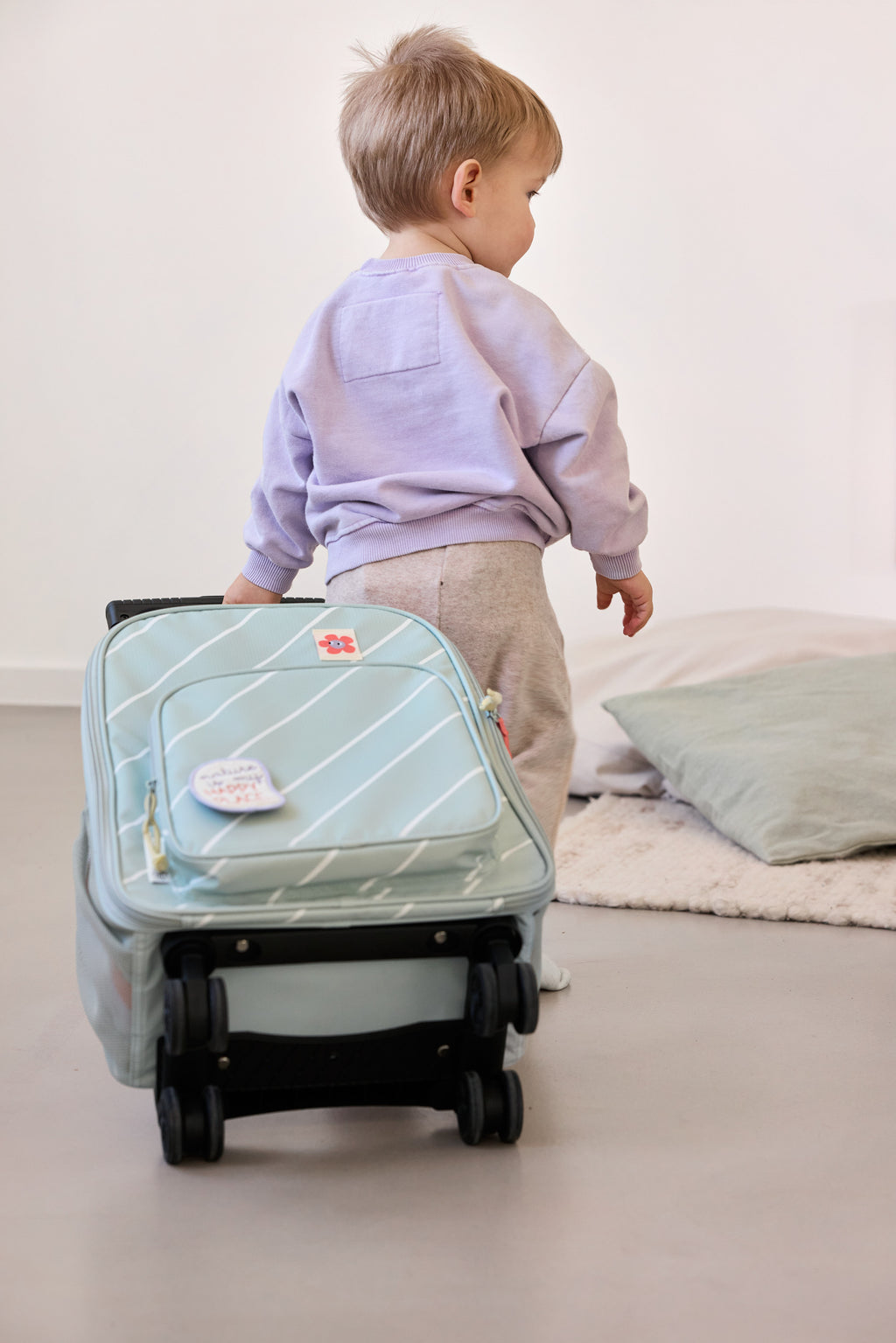 Kinderkoffer Spinny Trolley Happy Trails Flower
