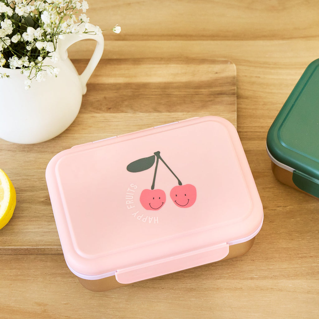 Lunch box Stainless Steel Happy Fruits Cherry