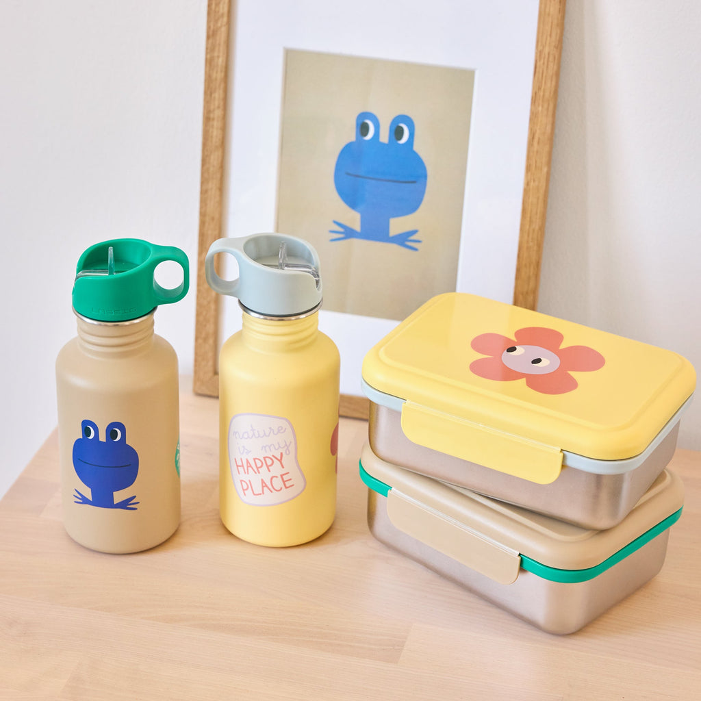 Bouteille en acier inoxydable Happy Trails Grenouille