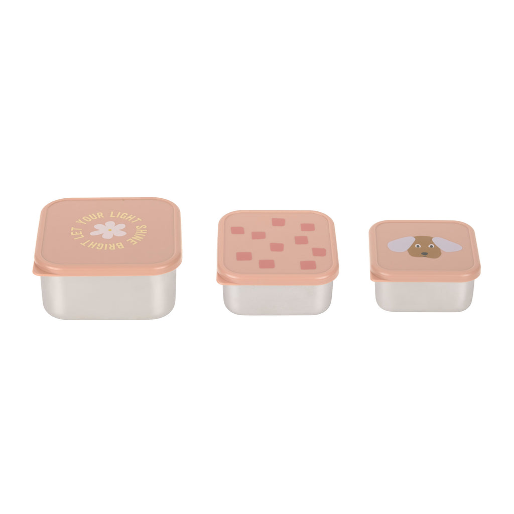 Set van 3 snackdozen Pattern Party Rose