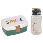 Lunch Set Little Gang Smile Milky/Ocean Green | Brooddoos En Drinkfles