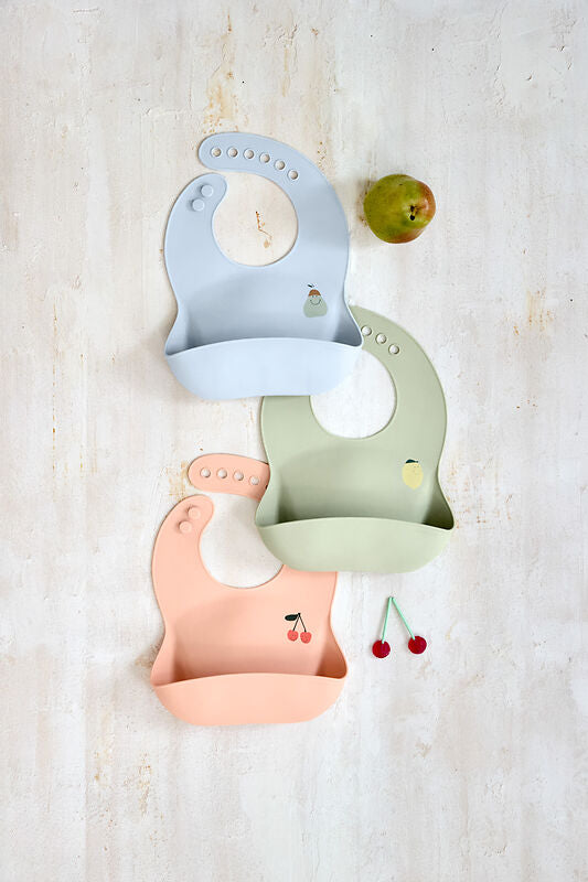 Silicone Bib Happy Fruits Lemon