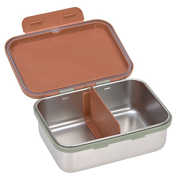 Stalen Brooddoos| Lunchbox Stainless Steel Happy Prints Caramel