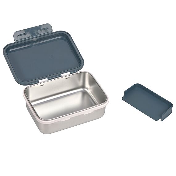 Stalen Brooddoos - Lunchbox Stainless Steel Happy Prints Midnight Blue