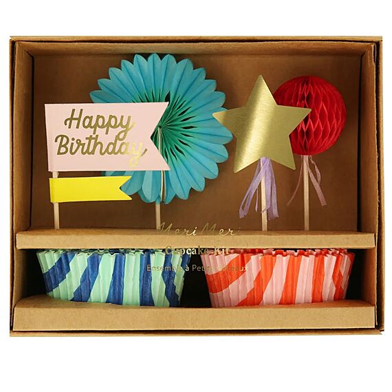 Cupcake Kit Stripe Party - Set Van 24