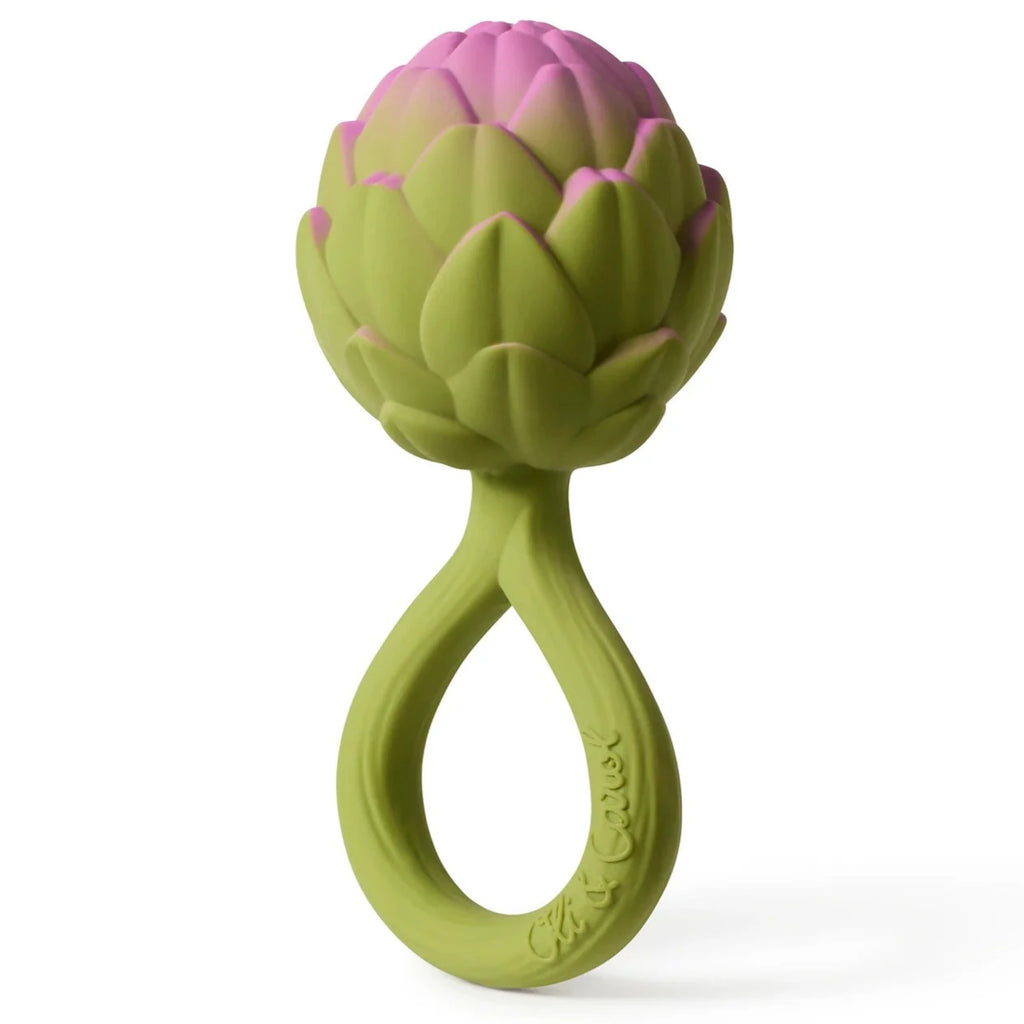 Rammelaar en bijtspeeltje - Artichoke Rattle Toy