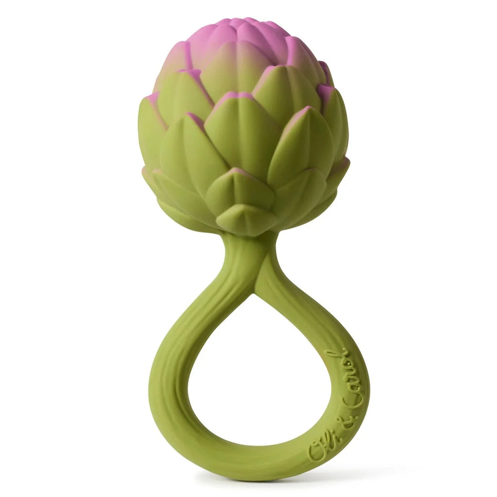 Rammelaar en bijtspeeltje - Artichoke Rattle Toy