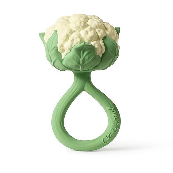 Rammelaar En Bijtspeeltje | Cauliflower Rattle Toy