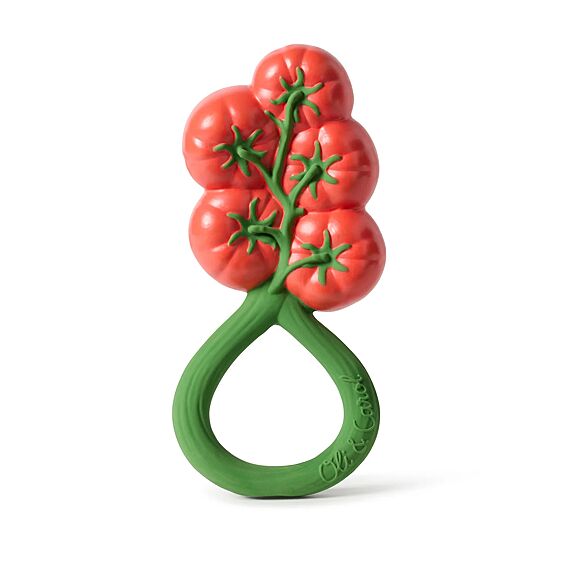 Rammelaar En Bijtspeeltje | Tomato Rattle Toy