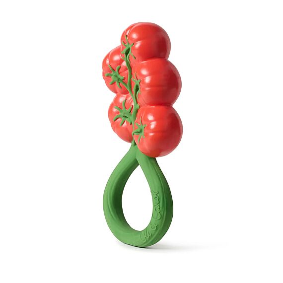 Rammelaar En Bijtspeeltje | Tomato Rattle Toy