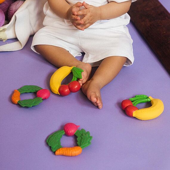 Rubberen Bijtring | Veggie Teething Ring