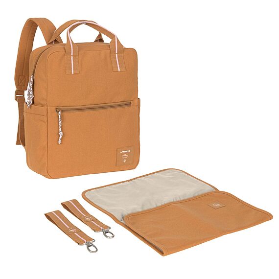 Luierrugzak - Little One & Me Square Backpack Big Gots Caramel