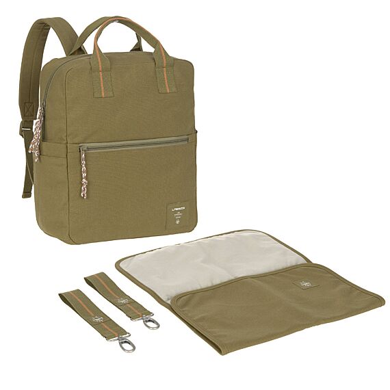 Luierrugzak - Little One & Me Square Backpack Big Gots Olive