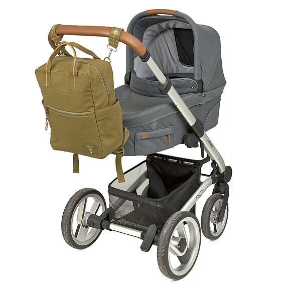 Luierrugzak - Little One & Me Square Backpack Big Gots Olive