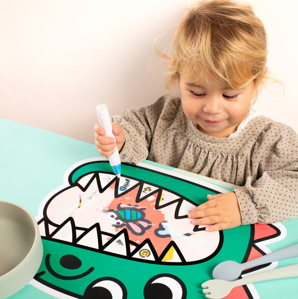 Set van 2 placemats Magic Water - Dino