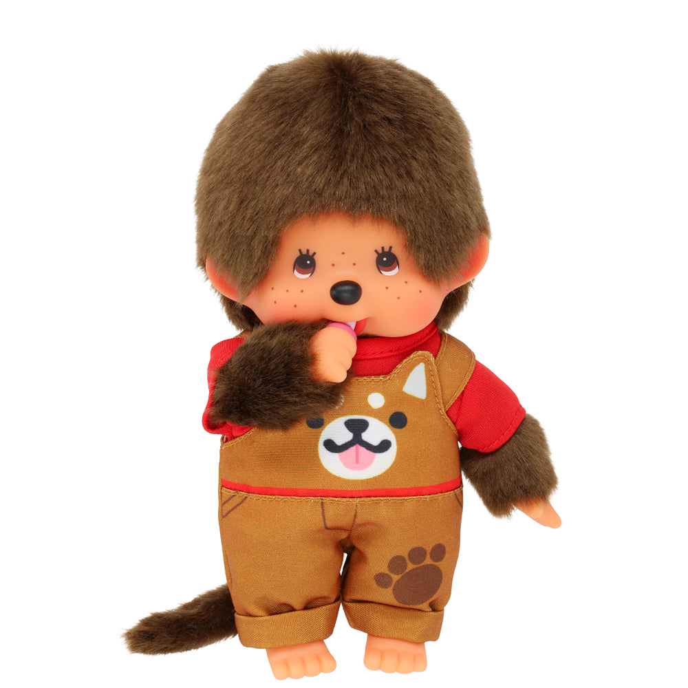Monchhichi Jongen Tuinbroek Hond - 20 cm