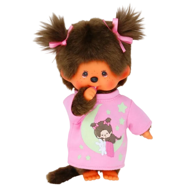 Monchhichi Glow in the dark meisje - 20 cm